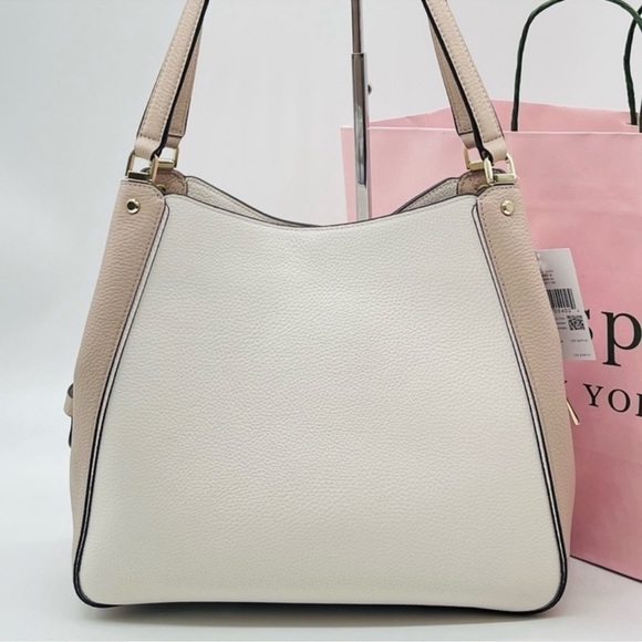 Kate Spade Leila Triple Compartment Shoulder
Bag Tan/White - Picture 5 of 11